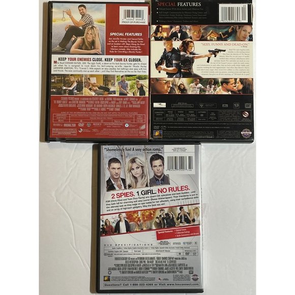 DVDs Action Romance Lot of 3 PG 13 Jennifer Aniston Brad Pitt Reese Witherspoon - Picture 3 of 3